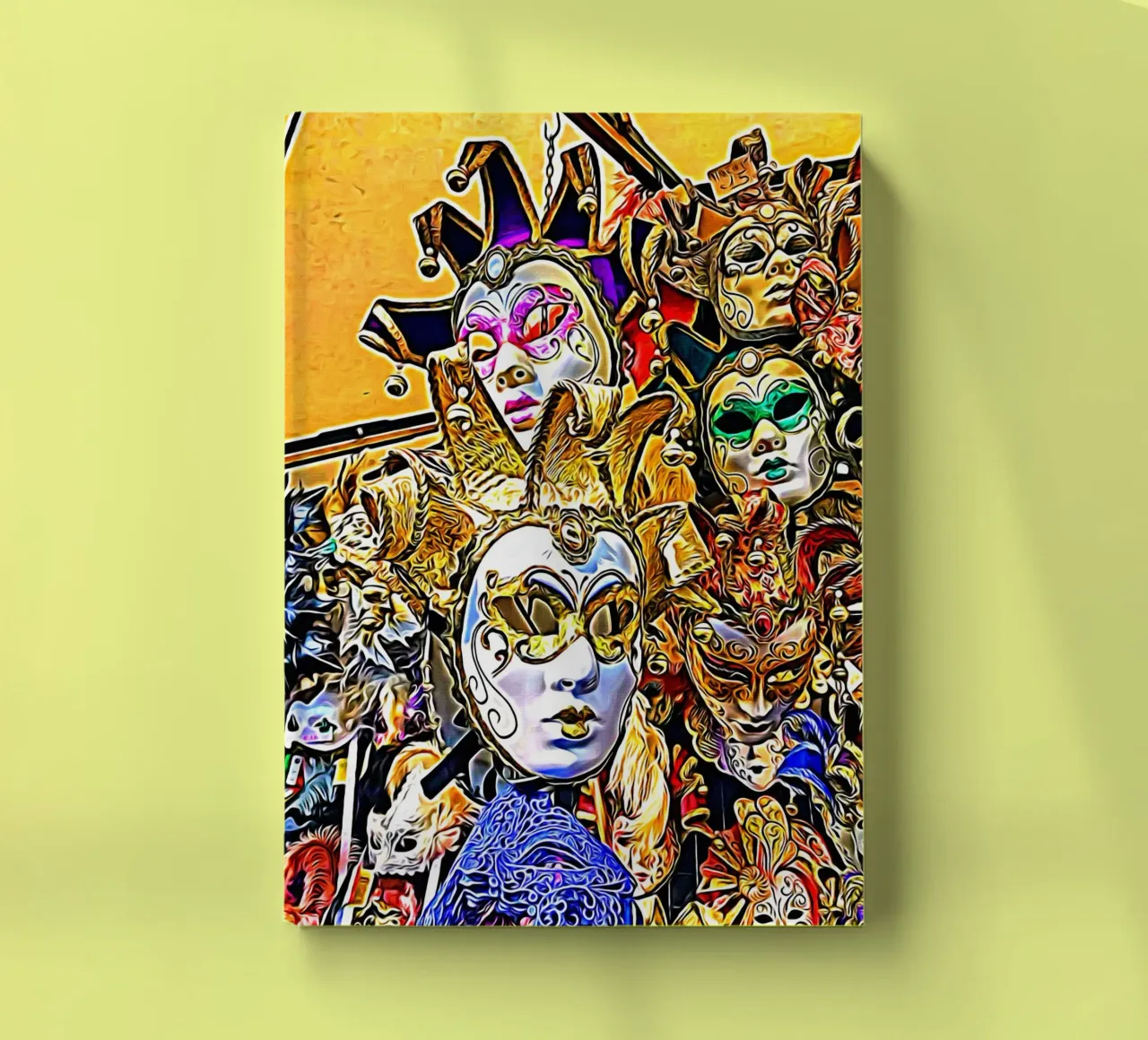 Masks notebook by Massimo Frascogna