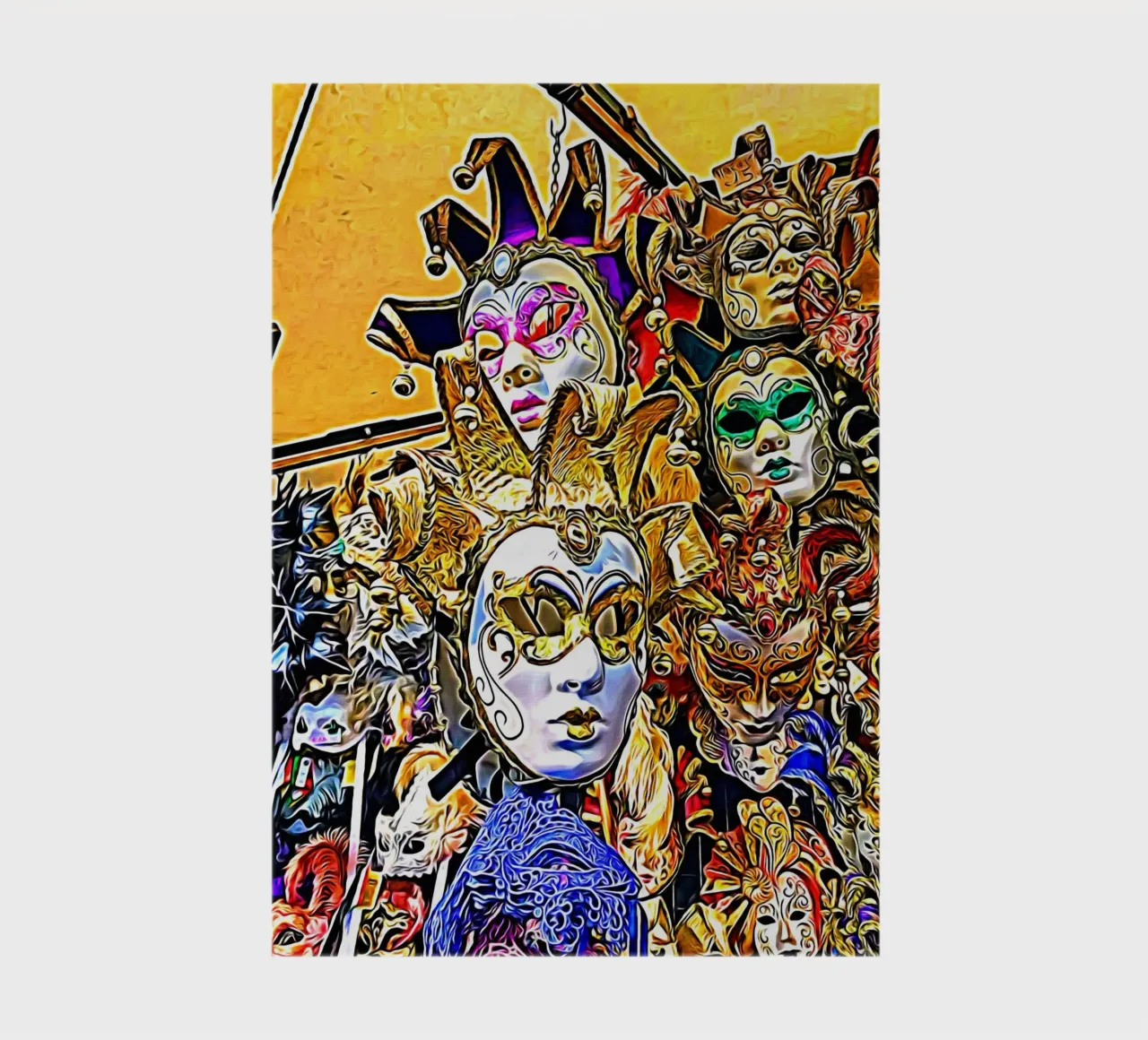 Masks notebook by Massimo Frascogna