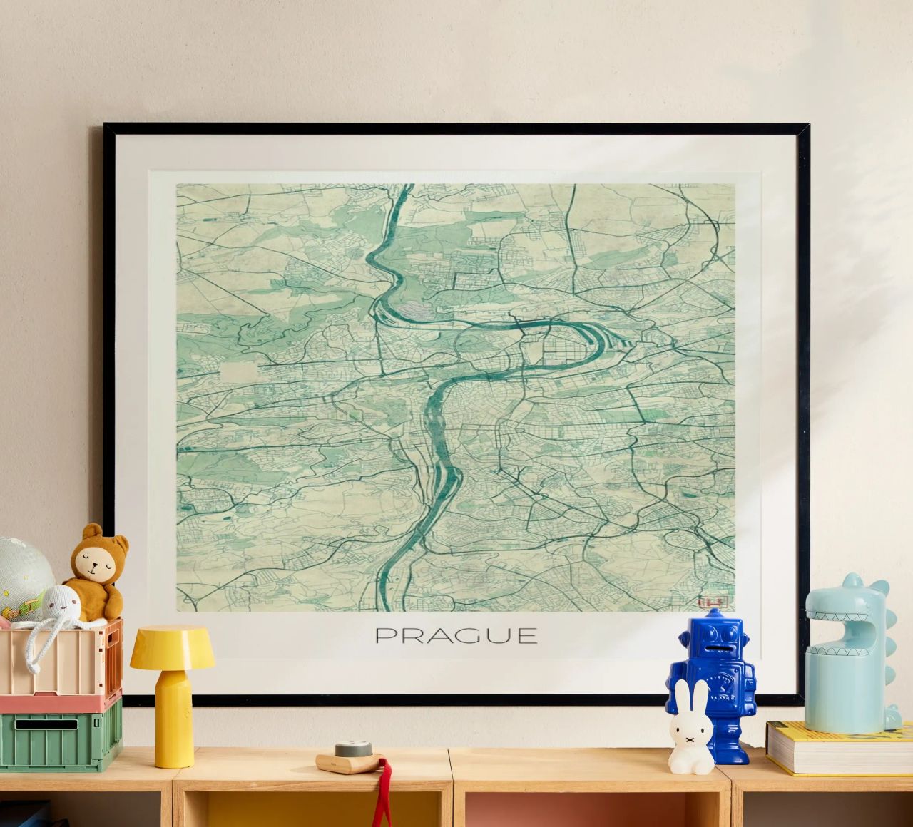 Prague Vintage poster de Hubert Roguski