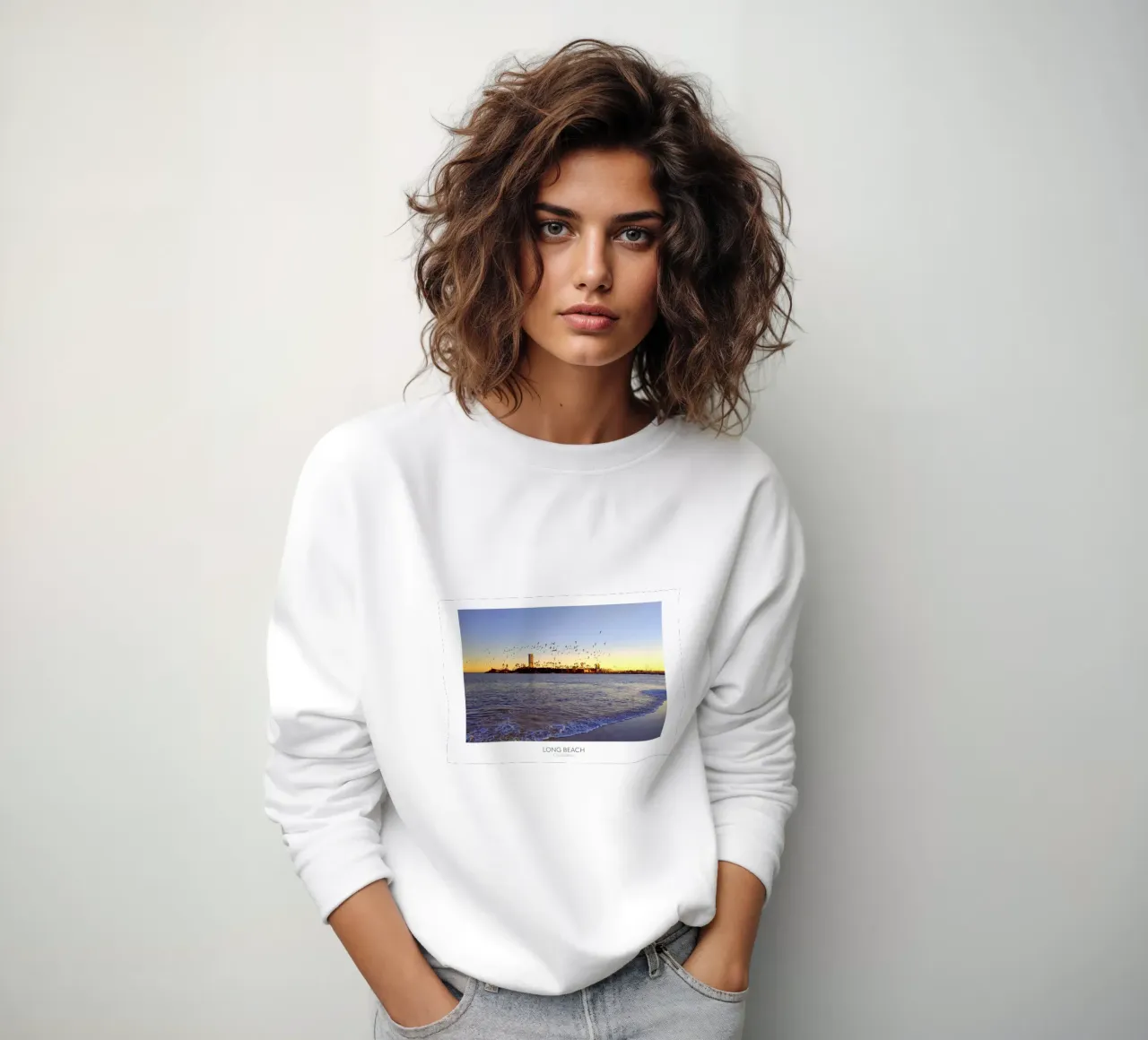LONG BEACH, CALIFORNIA sweatshirt by Wonderland Photography