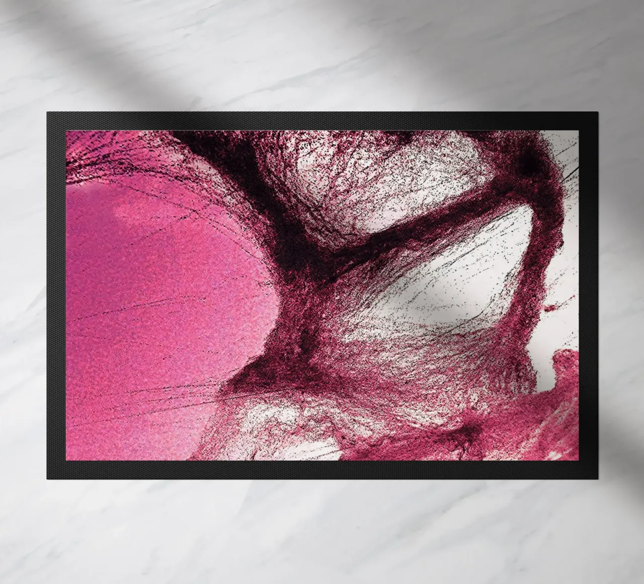 Rosa e nero zerbino da Massimo Frascogna