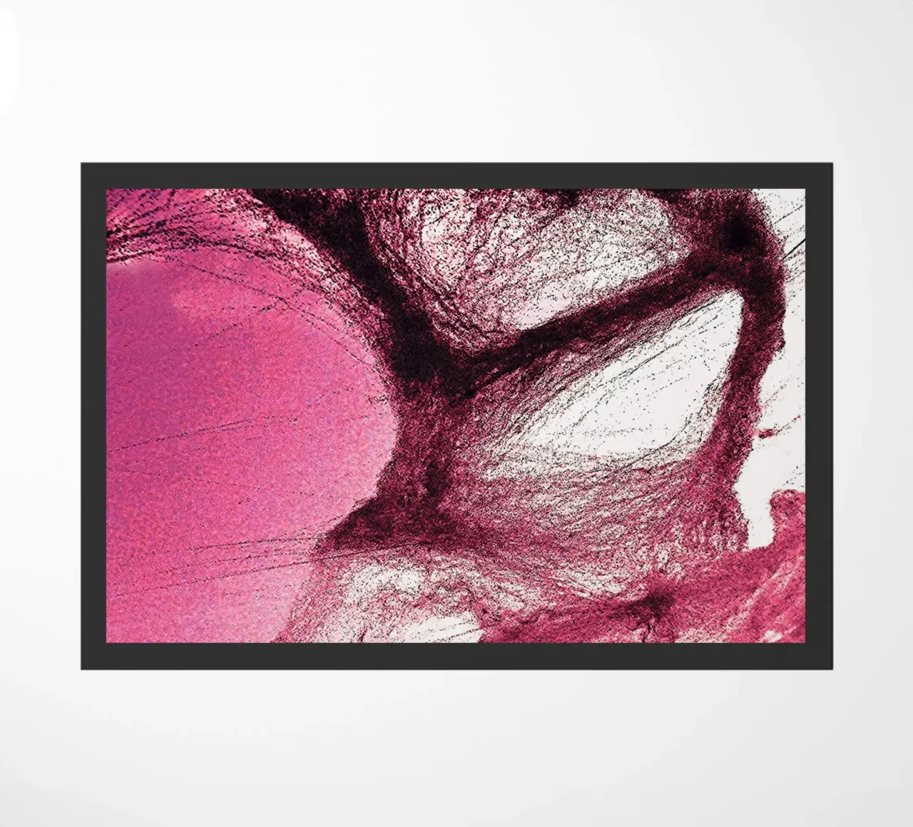 Rosa e nero zerbino da Massimo Frascogna