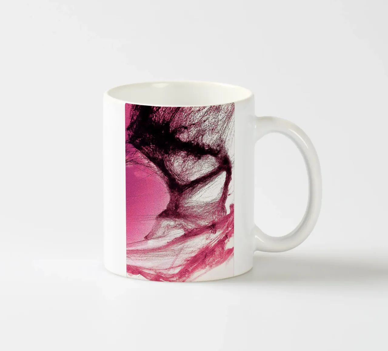 Rosa e nero tazza in ceramica da Massimo Frascogna