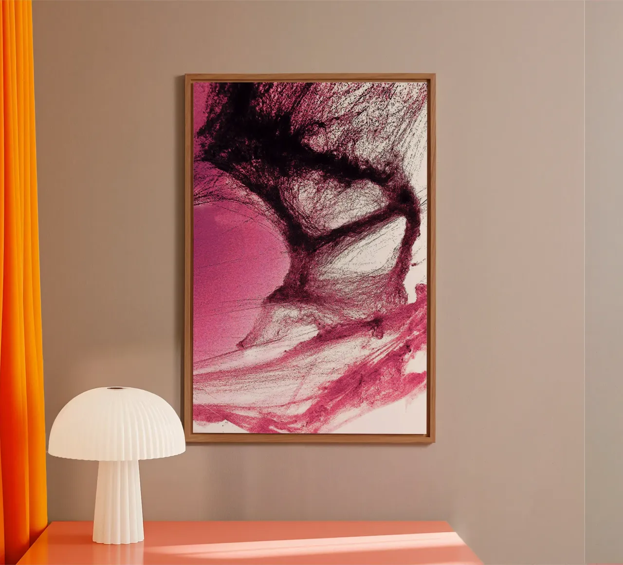 Rosa e nero pannello forex da Massimo Frascogna