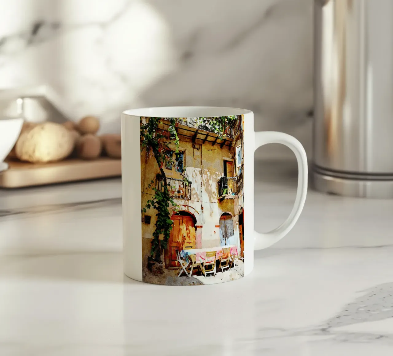 Cortile italiano tazza in ceramica da Massimo Frascogna