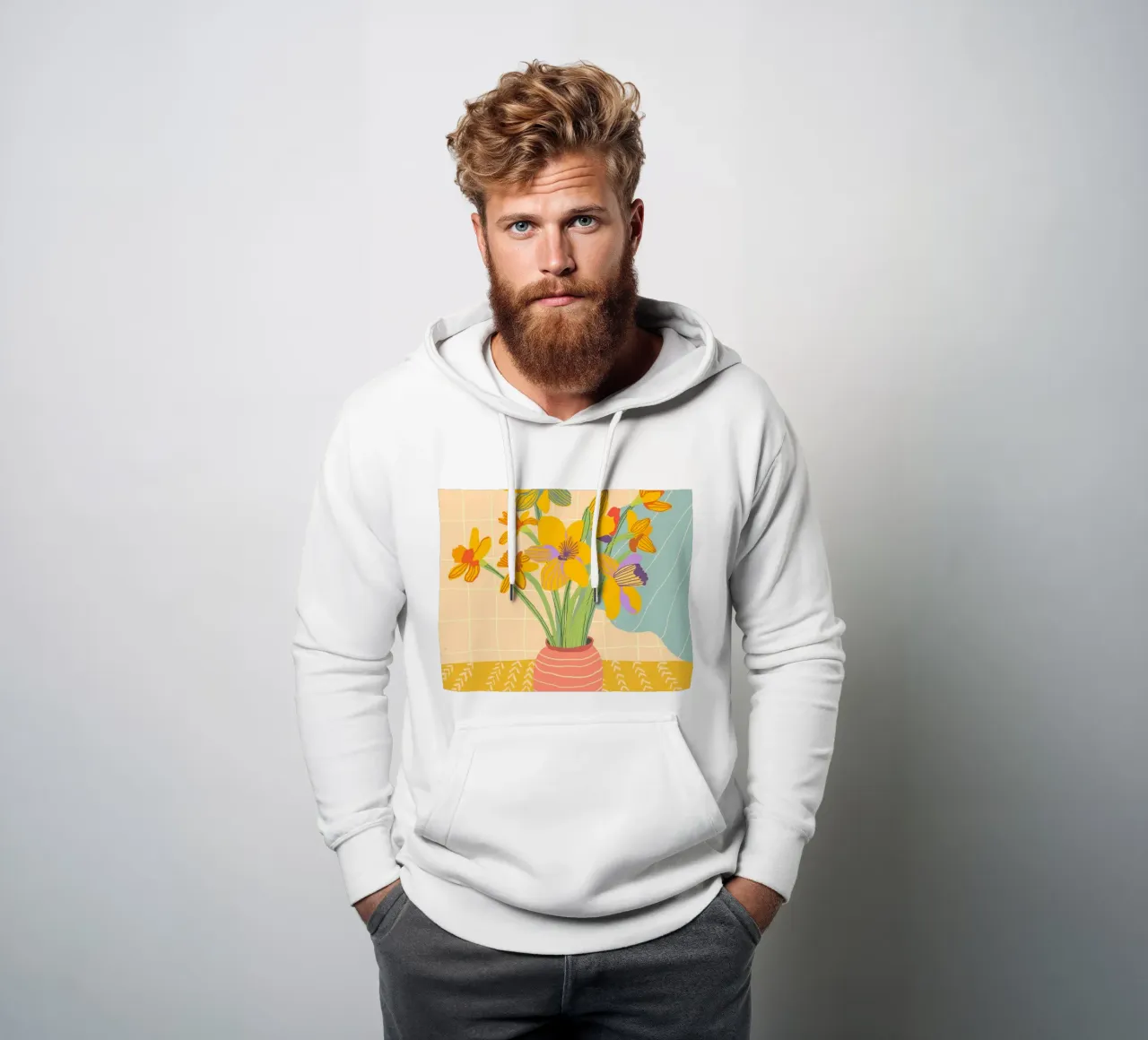 Daffodils felpa con cappuccio da GigiRosado