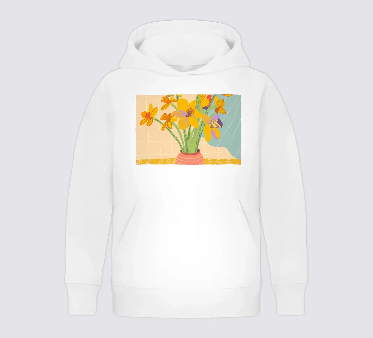 Daffodils felpa bambino con cappuccio da GigiRosado