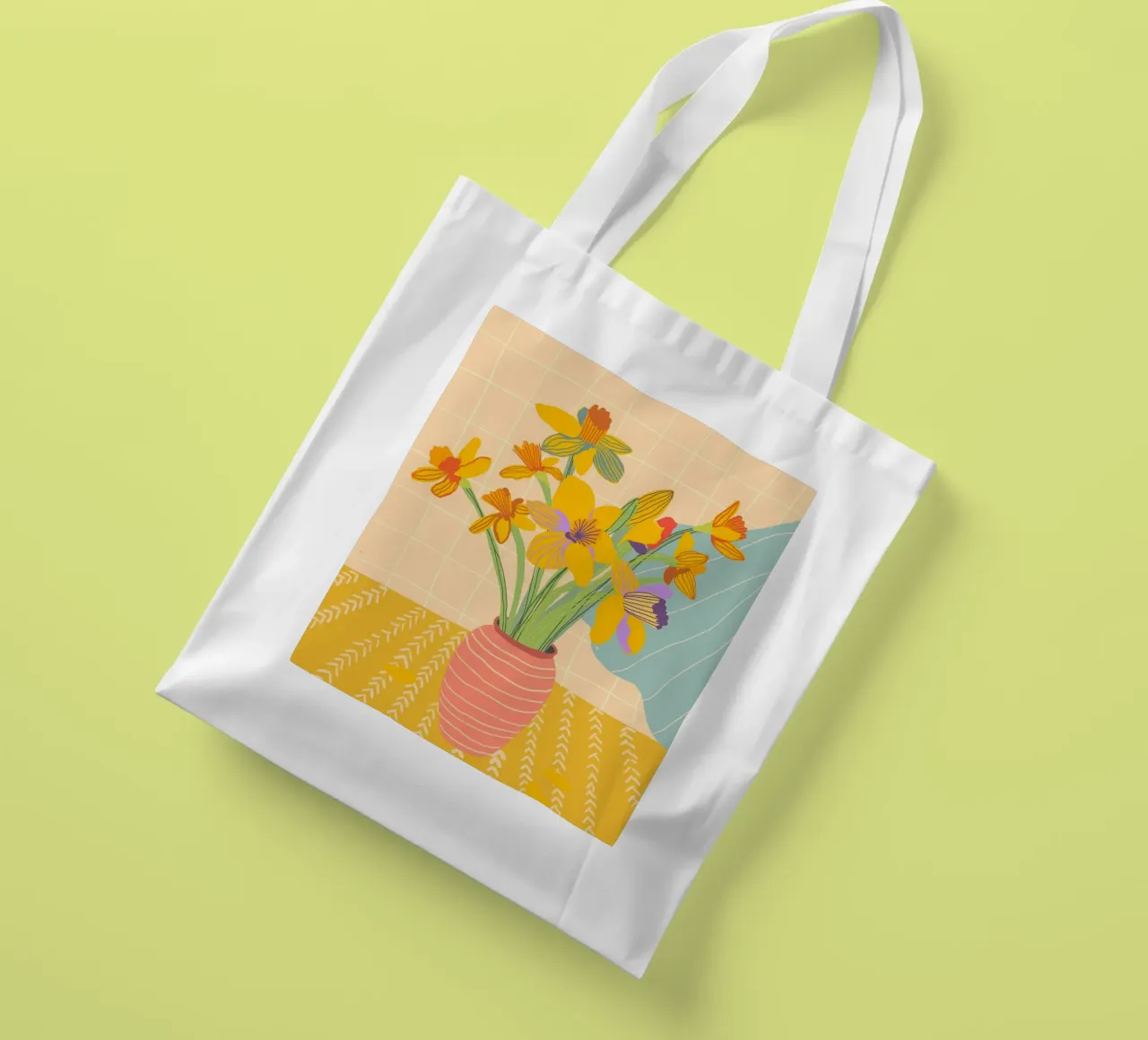 Daffodils borsa in juta da GigiRosado