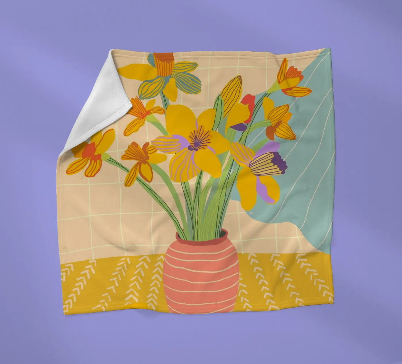 Daffodils fleecedeken van GigiRosado