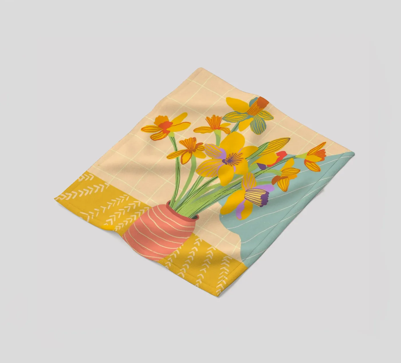 Daffodils fleecedeken van GigiRosado