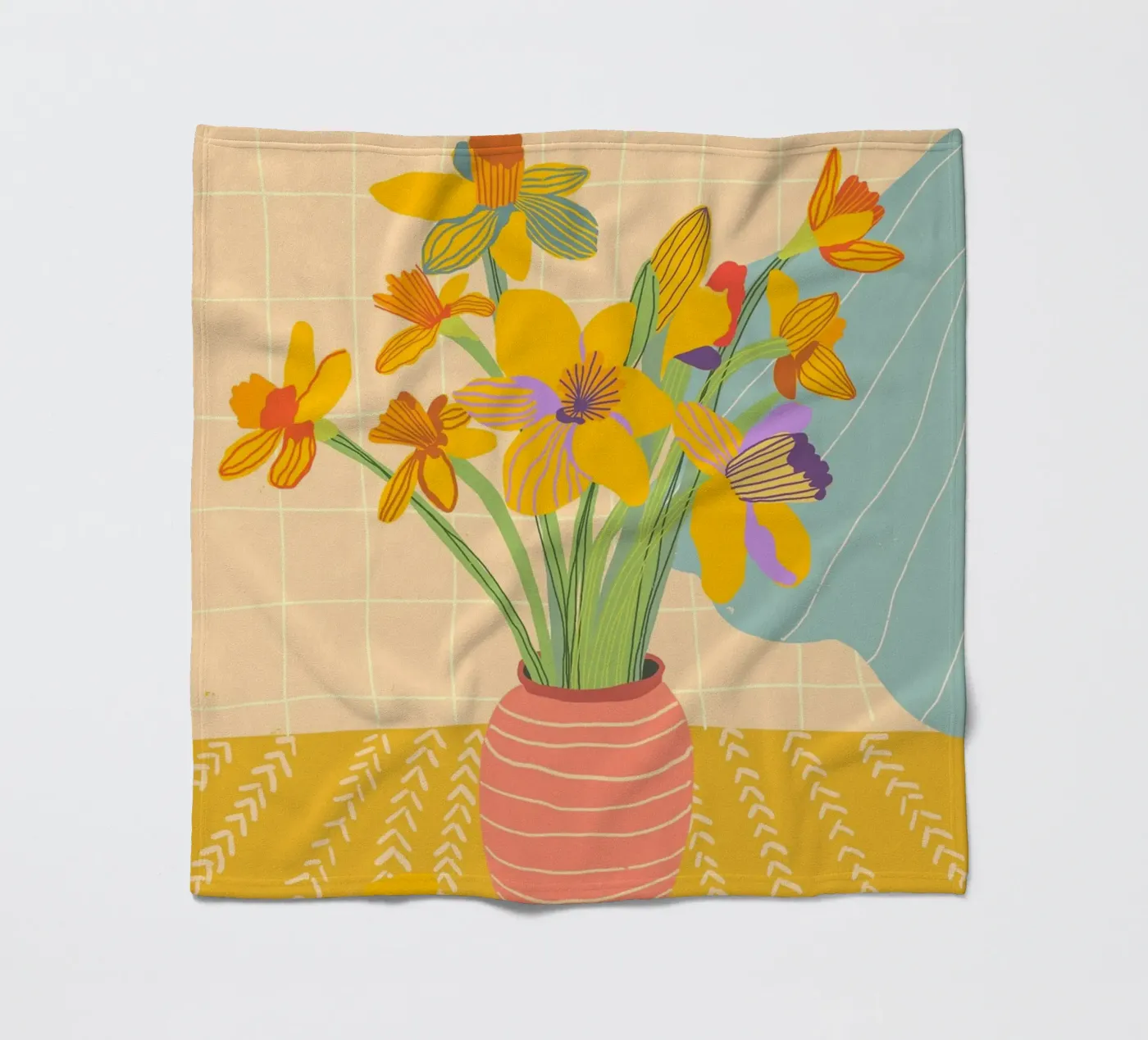 Daffodils fleecedeken van GigiRosado