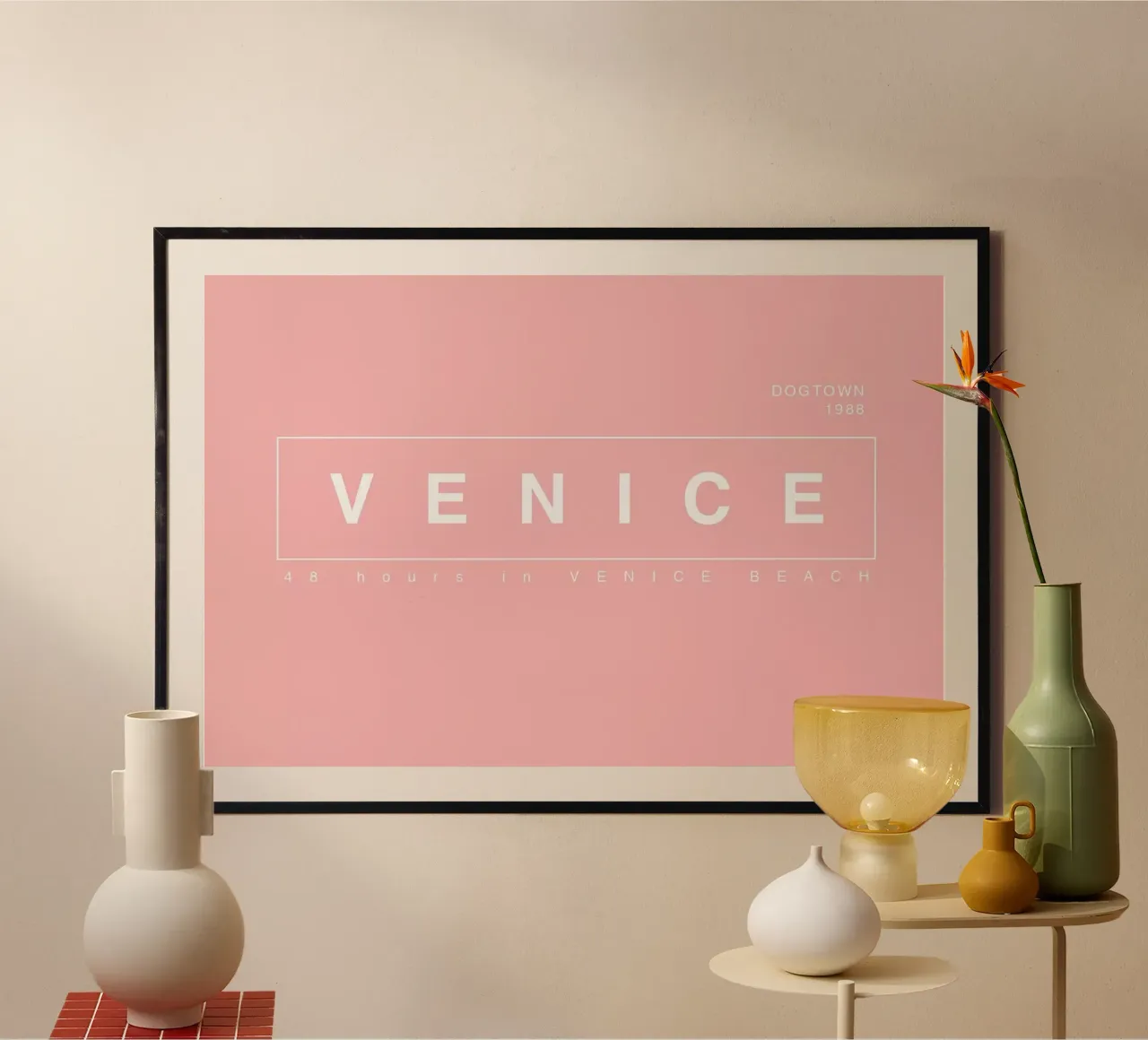 Venice poster con telaio in plastica da Ballack Art House