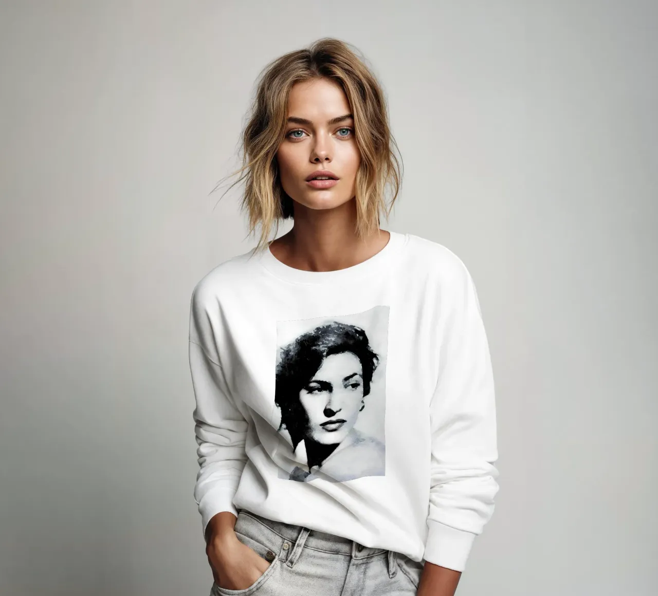 Teresa actress sweatshirt by Massimo Frascogna