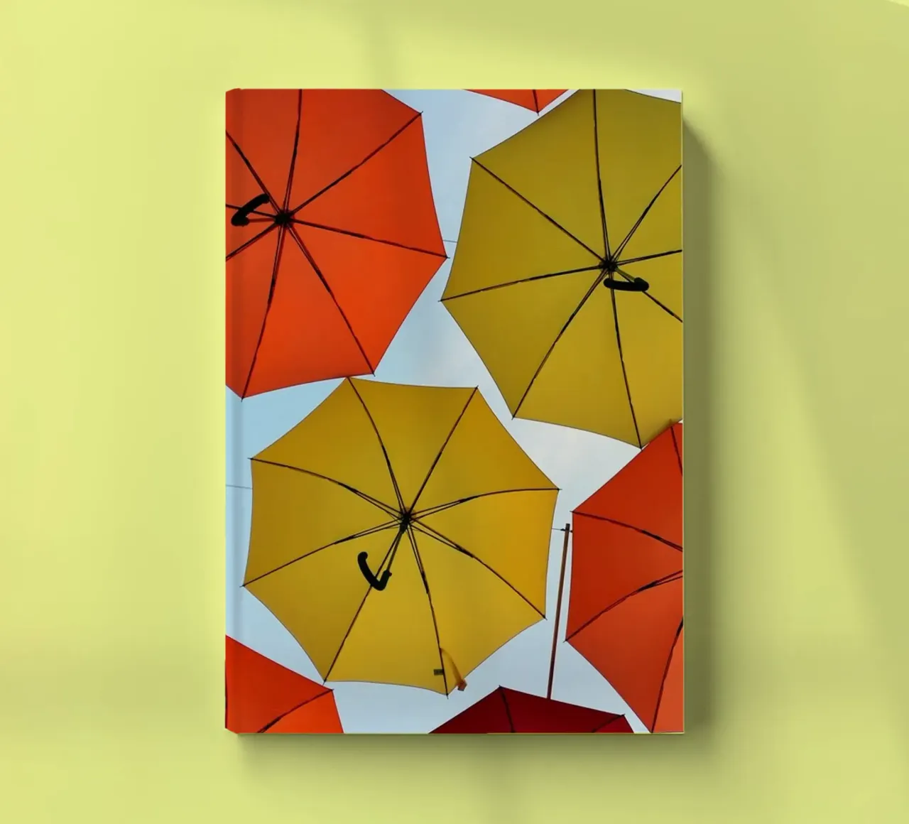 Open umbrellas notebook by Massimo Frascogna