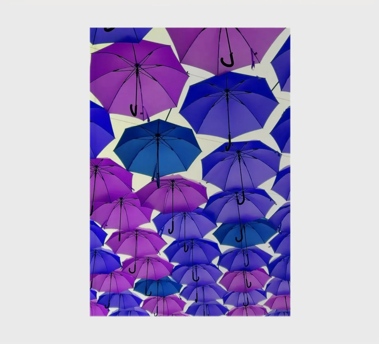 Open umbrellas notebook by Massimo Frascogna