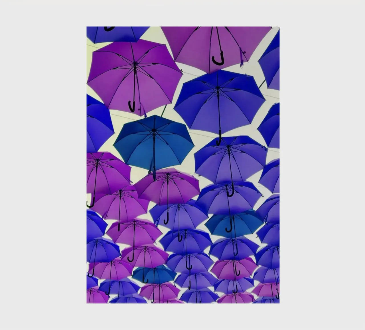 Open umbrellas notebook by Massimo Frascogna