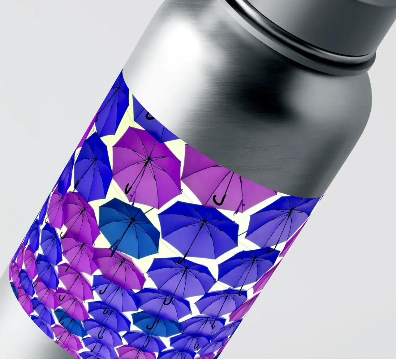 Open umbrellas sticker by Massimo Frascogna