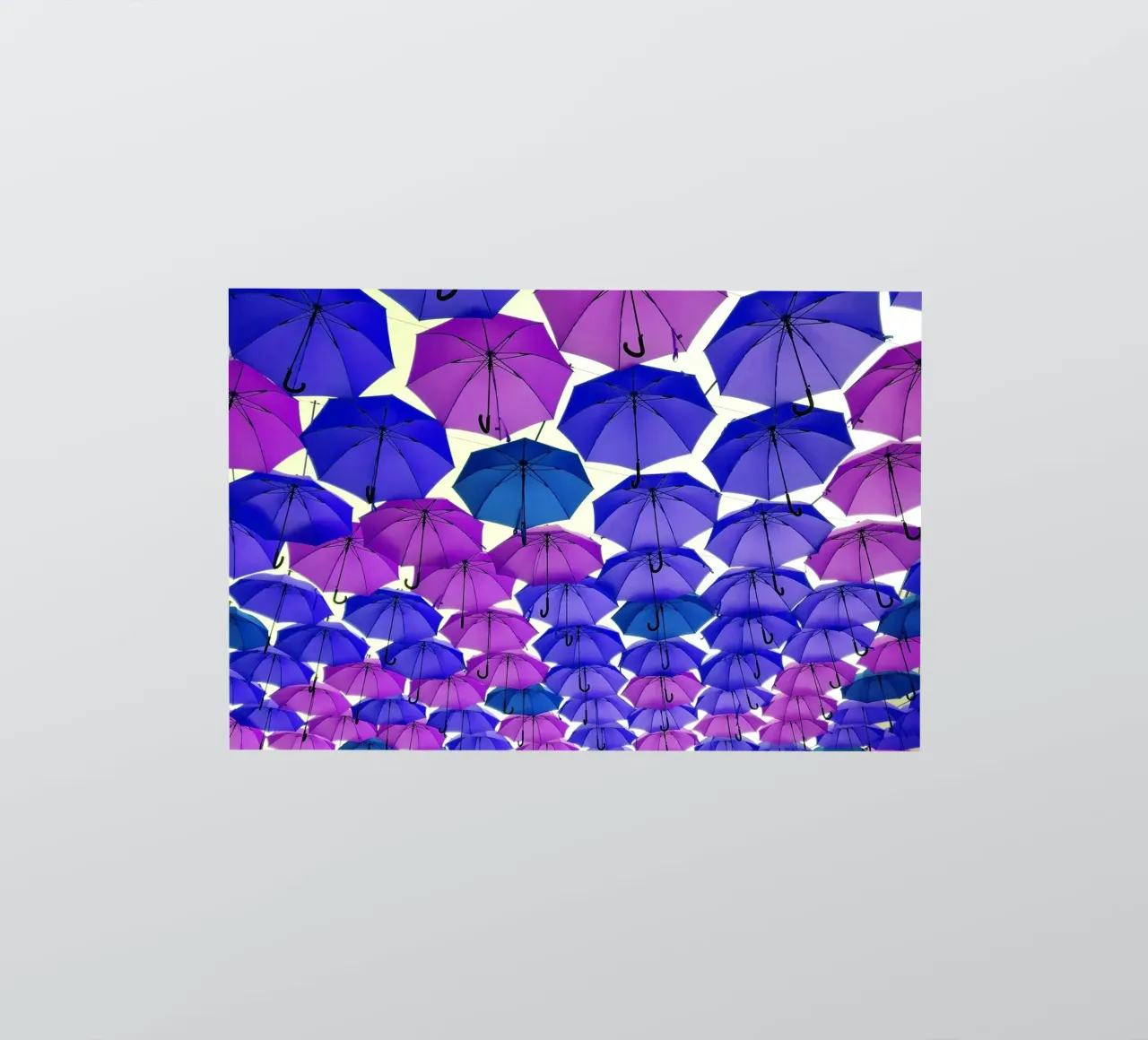 Open umbrellas sticker by Massimo Frascogna