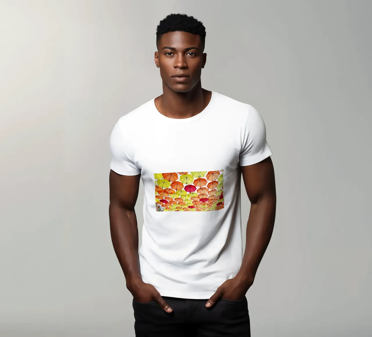 Ombrelli aperti t-shirt da Massimo Frascogna