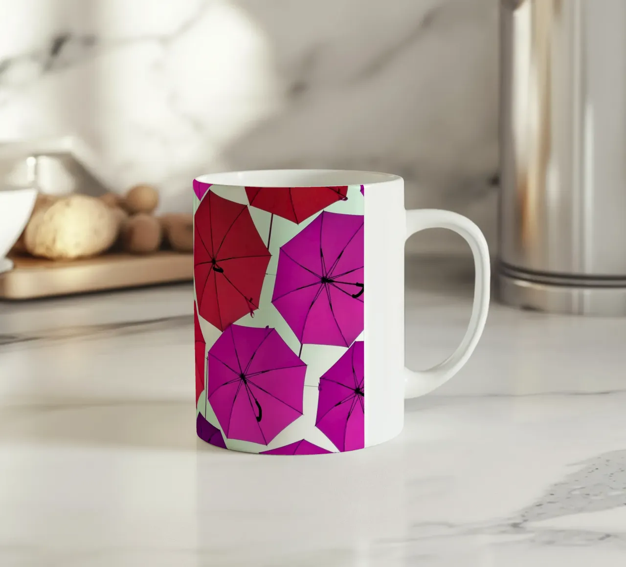 Ombrelli aperti tazza in ceramica da Massimo Frascogna