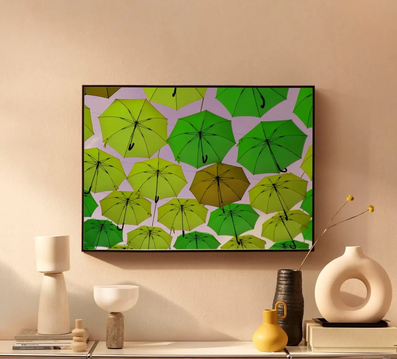 Open umbrellas plexiglass da Massimo Frascogna