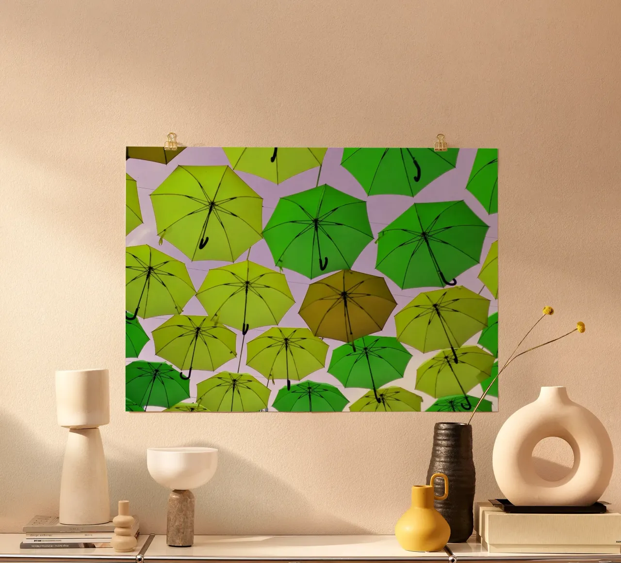 Ombrelli aperti poster da Massimo Frascogna