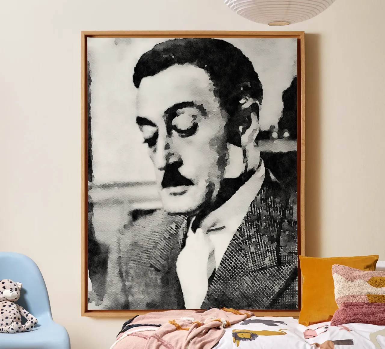 Der Prinz Leinwand mit Schattenfugenrahmen von Massimo Frascogna