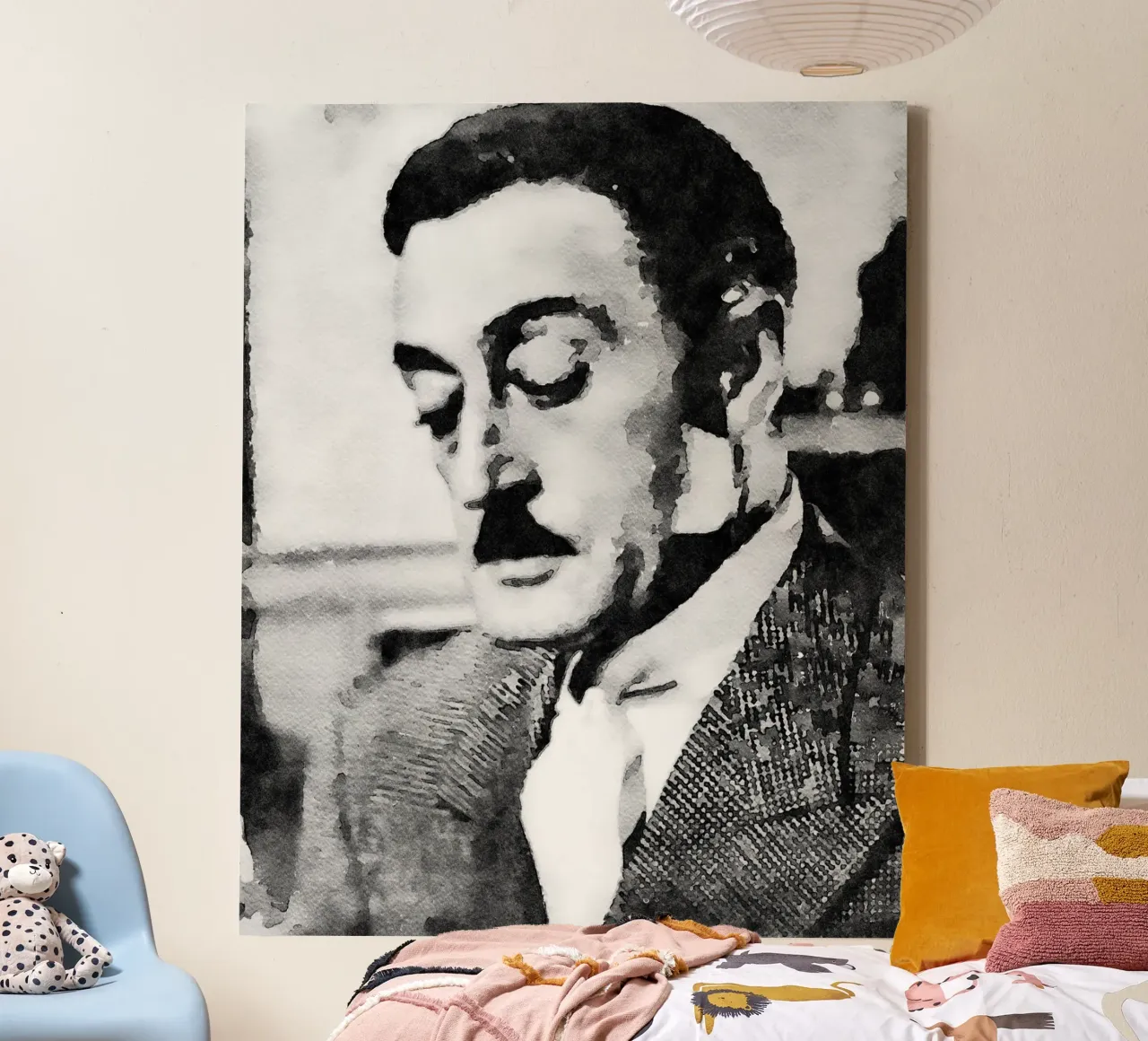 Der Prinz Leinwand mit Schattenfugenrahmen von Massimo Frascogna