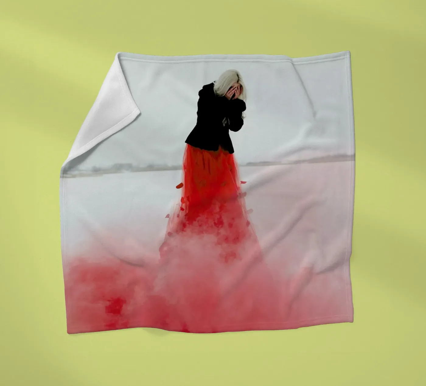 Burning Fleecedecke von Jovana Rikalo