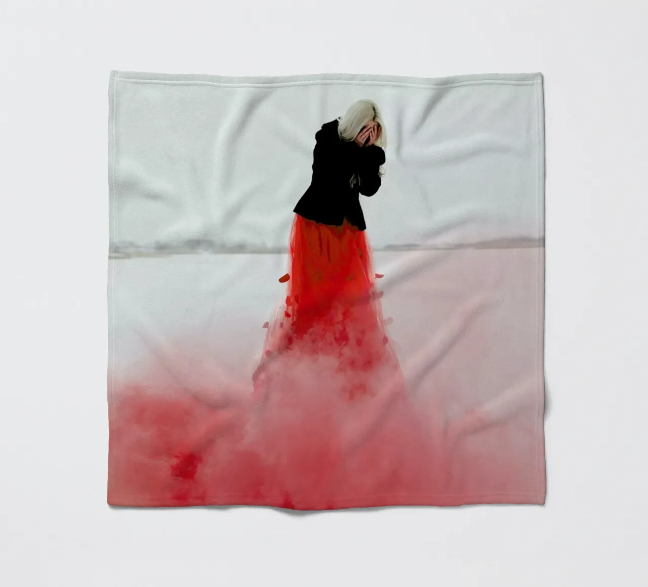 Burning Fleecedecke von Jovana Rikalo