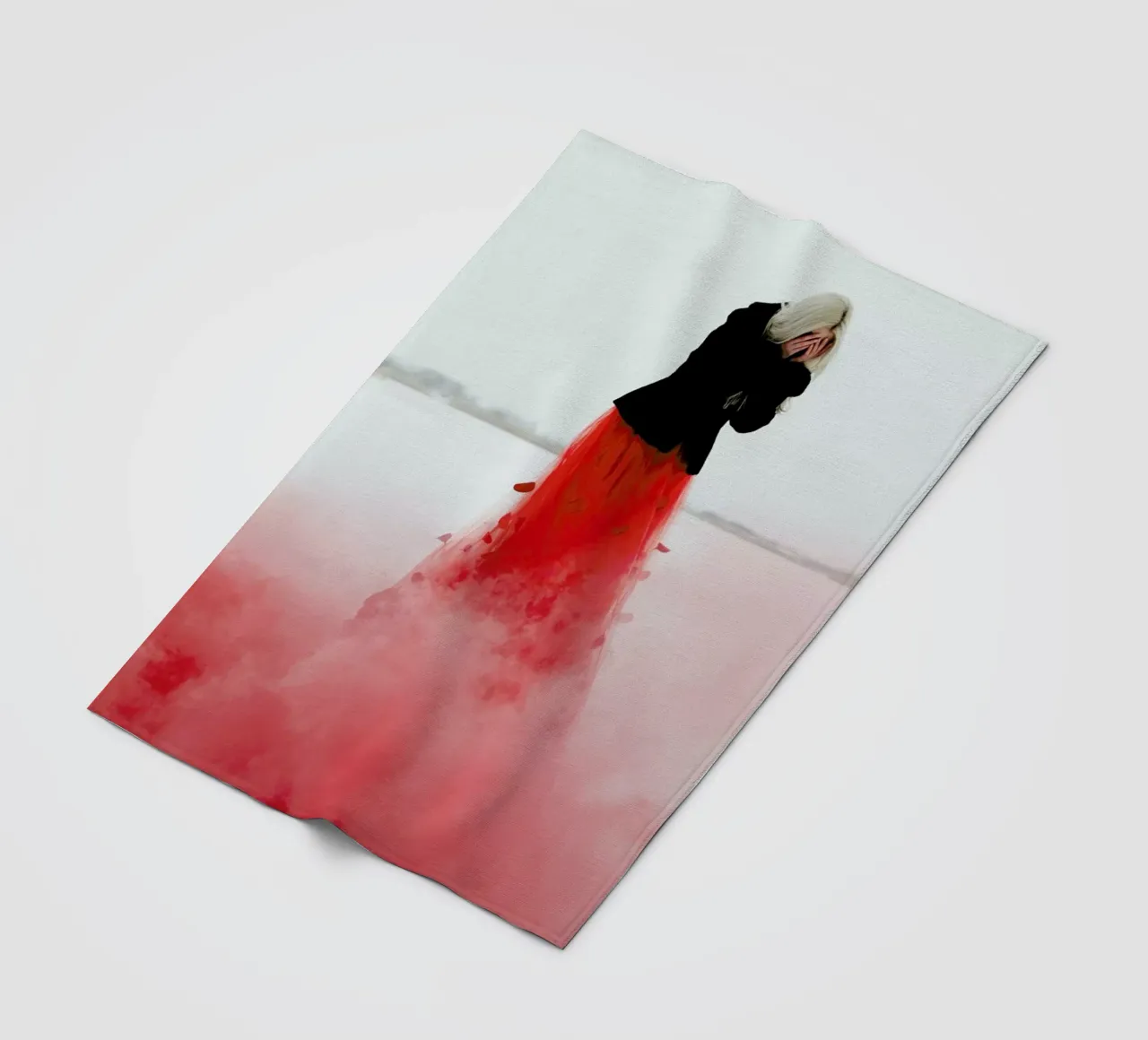 Burning Fleecedecke von Jovana Rikalo