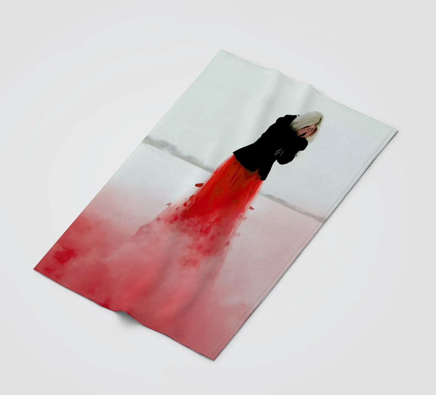 Burning Fleecedecke von Jovana Rikalo