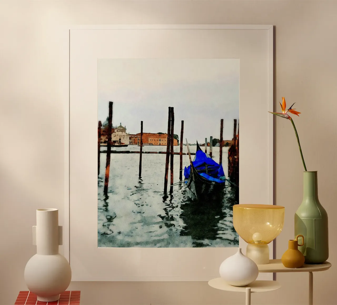 Venezia poster con telaio in plastica da Massimo Frascogna