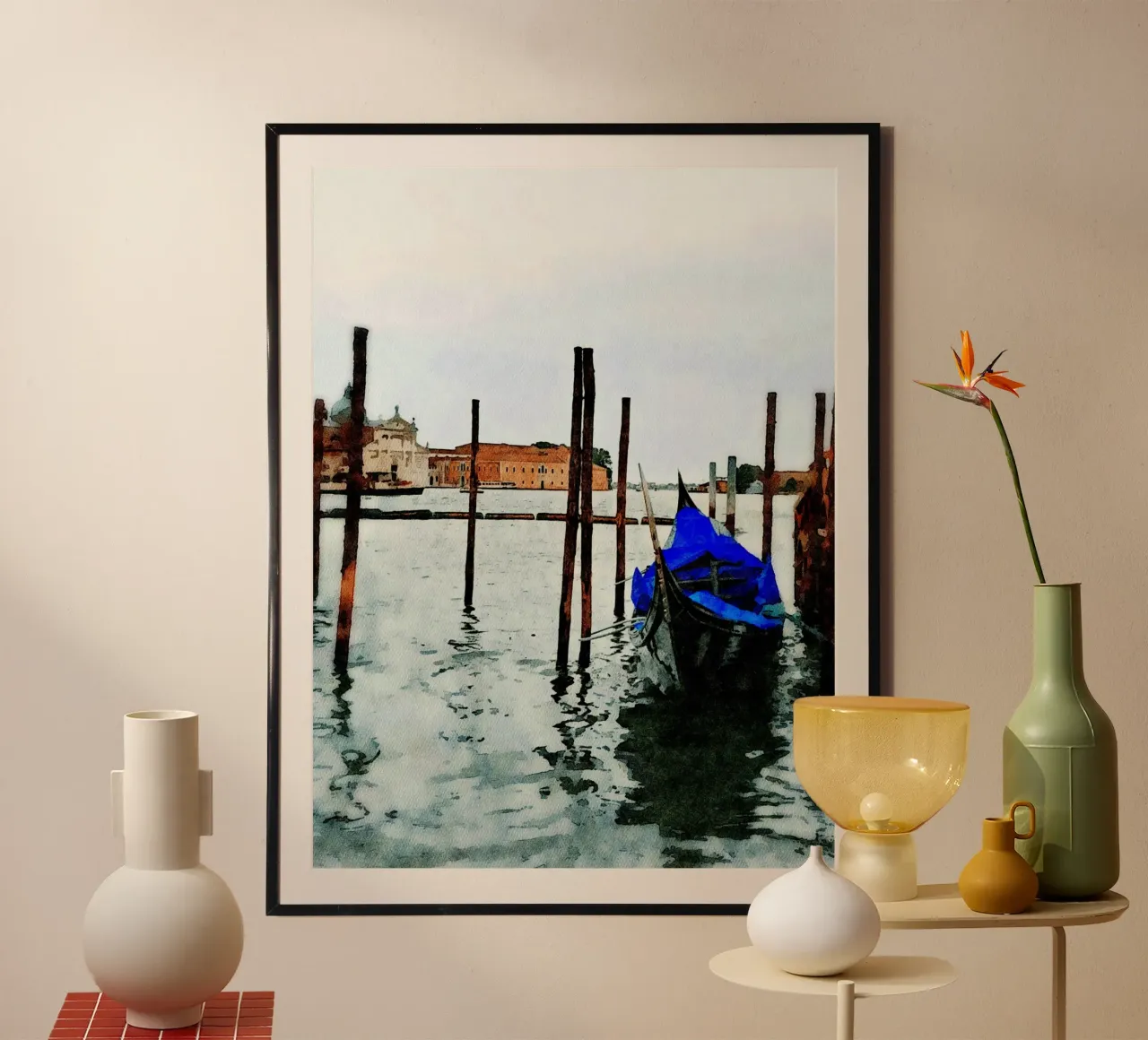 Venezia poster con telaio in plastica da Massimo Frascogna