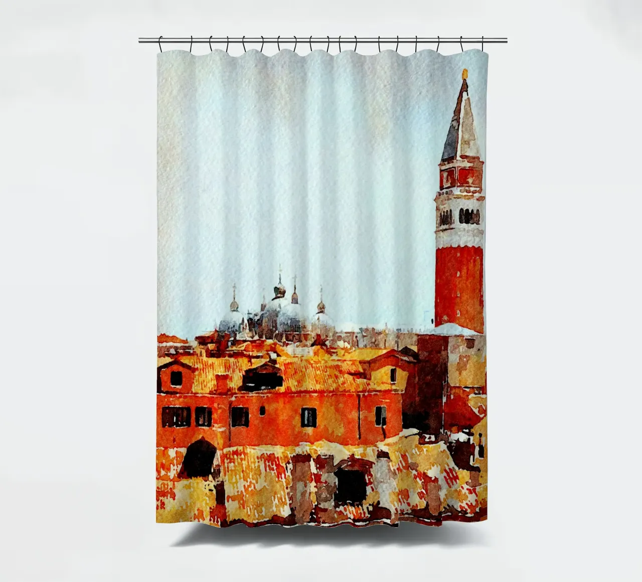 Venice shower curtain by Massimo Frascogna