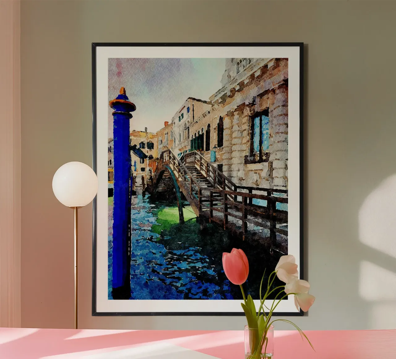 Venezia poster con telaio in plastica da Massimo Frascogna