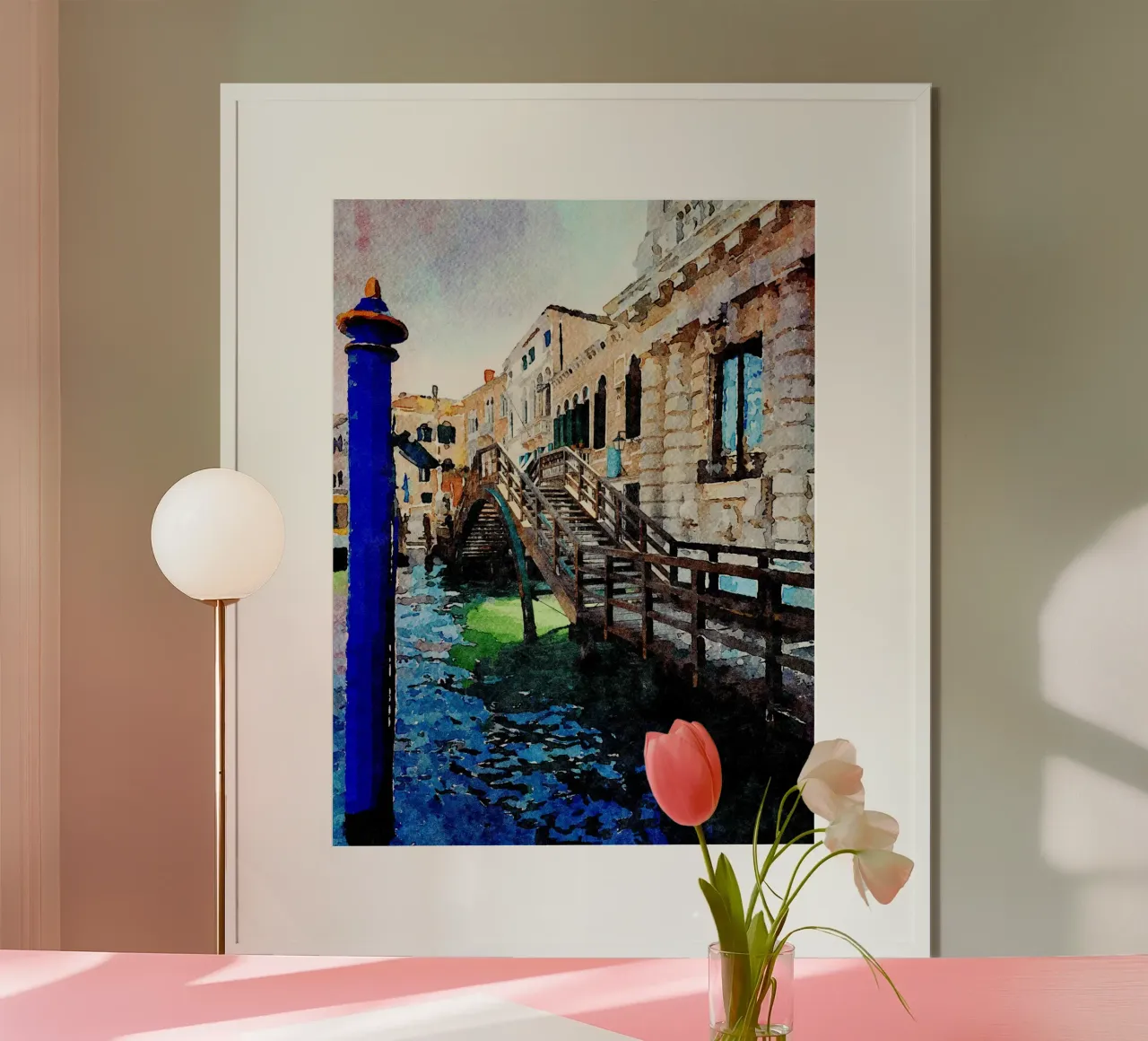 Venezia poster con telaio in plastica da Massimo Frascogna