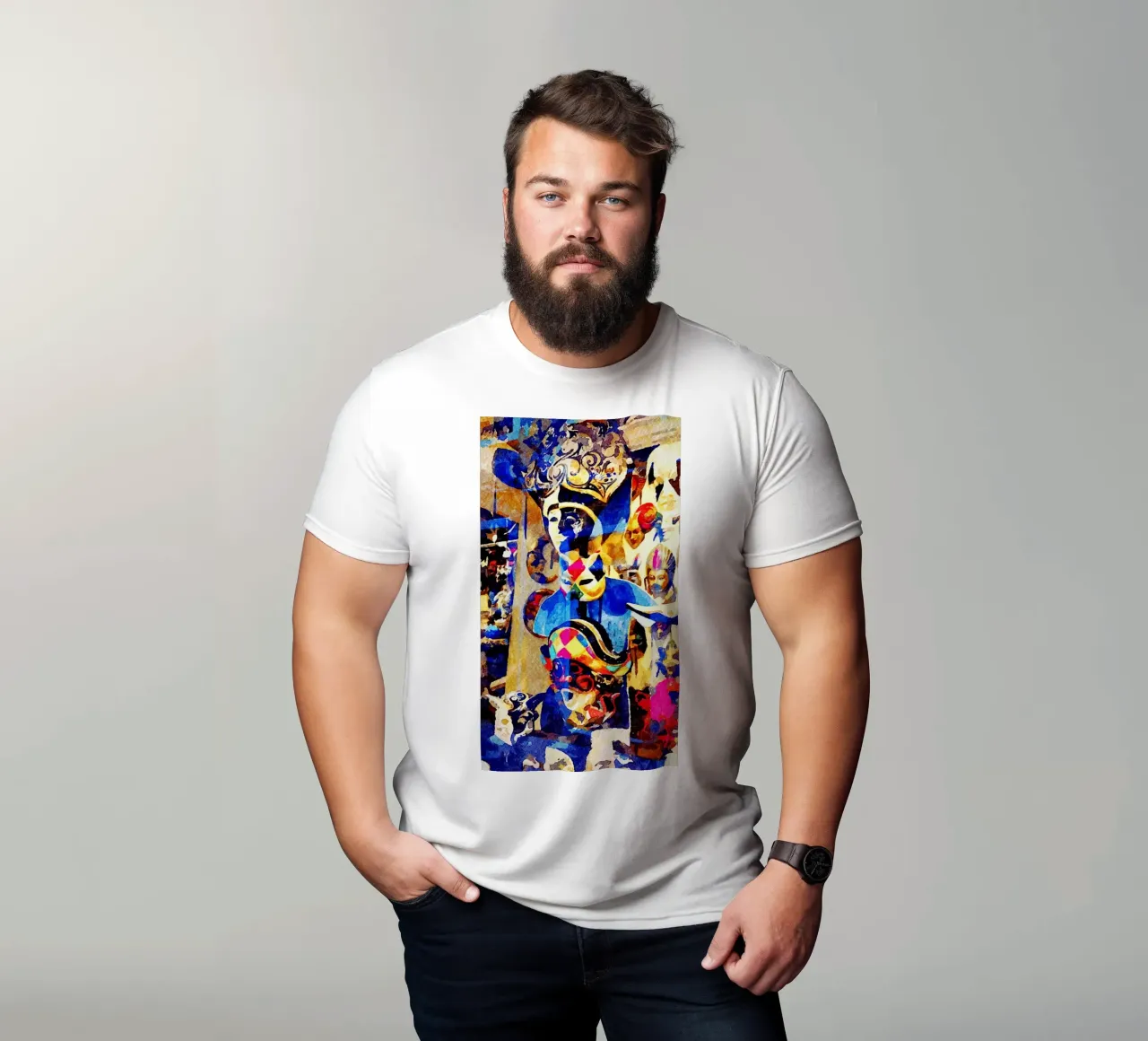 Masques t-shirt de Massimo Frascogna