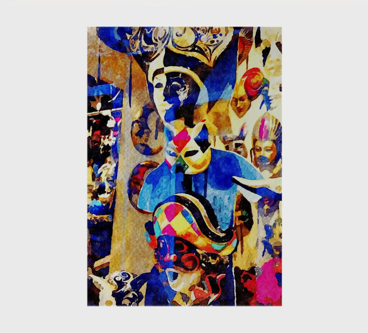 Masks notebook by Massimo Frascogna