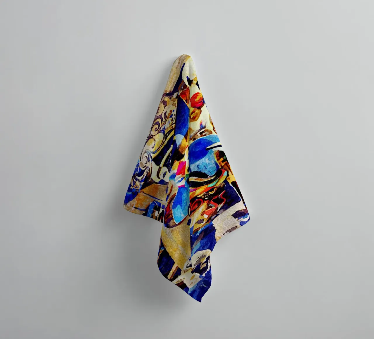 Masks towel by Massimo Frascogna