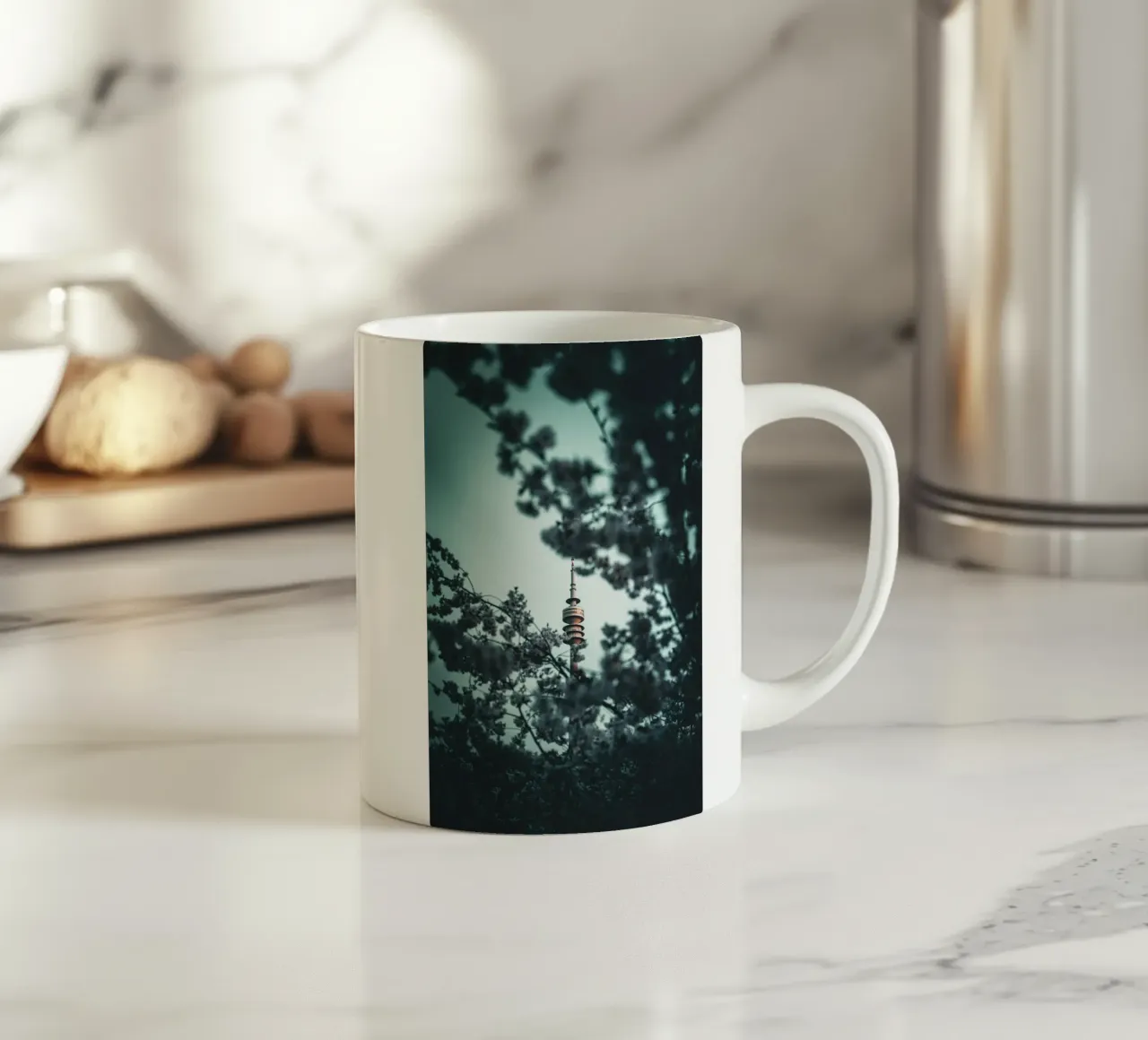 Olympiaturm München tazza in ceramica da Flo Klein