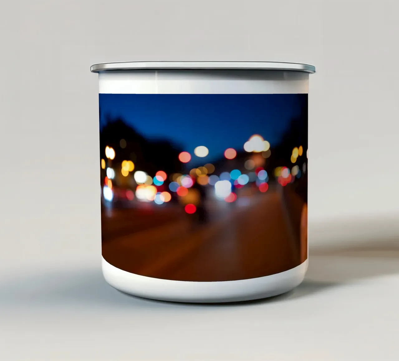 Lichter der Stadt tazza in smalto da Flo Klein