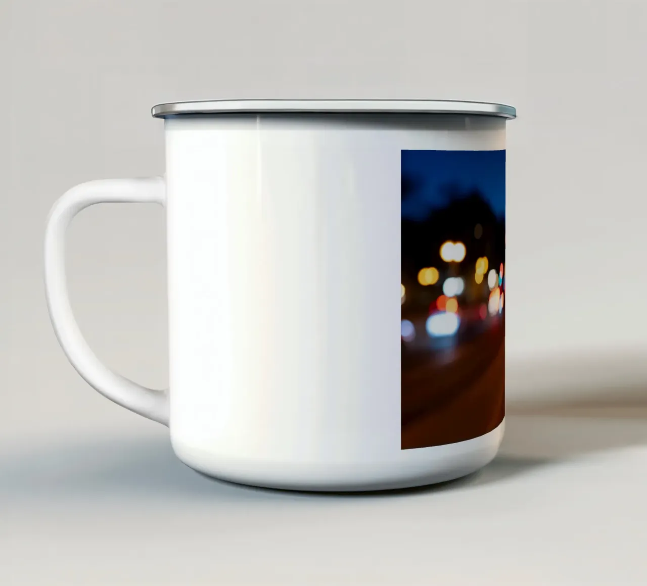 Lichter der Stadt tazza in smalto da Flo Klein
