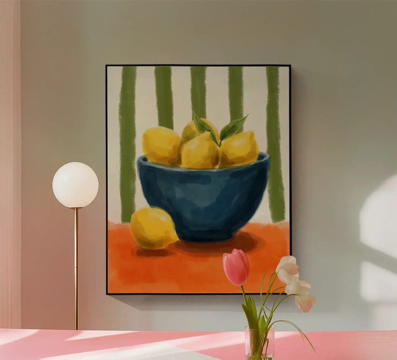 Sun-Kissed Still Life metacrilato de Indigo Rain