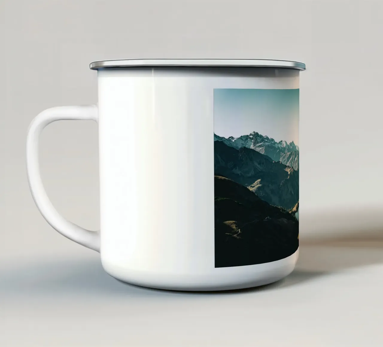 Bergsee tazza in smalto da Flo Klein