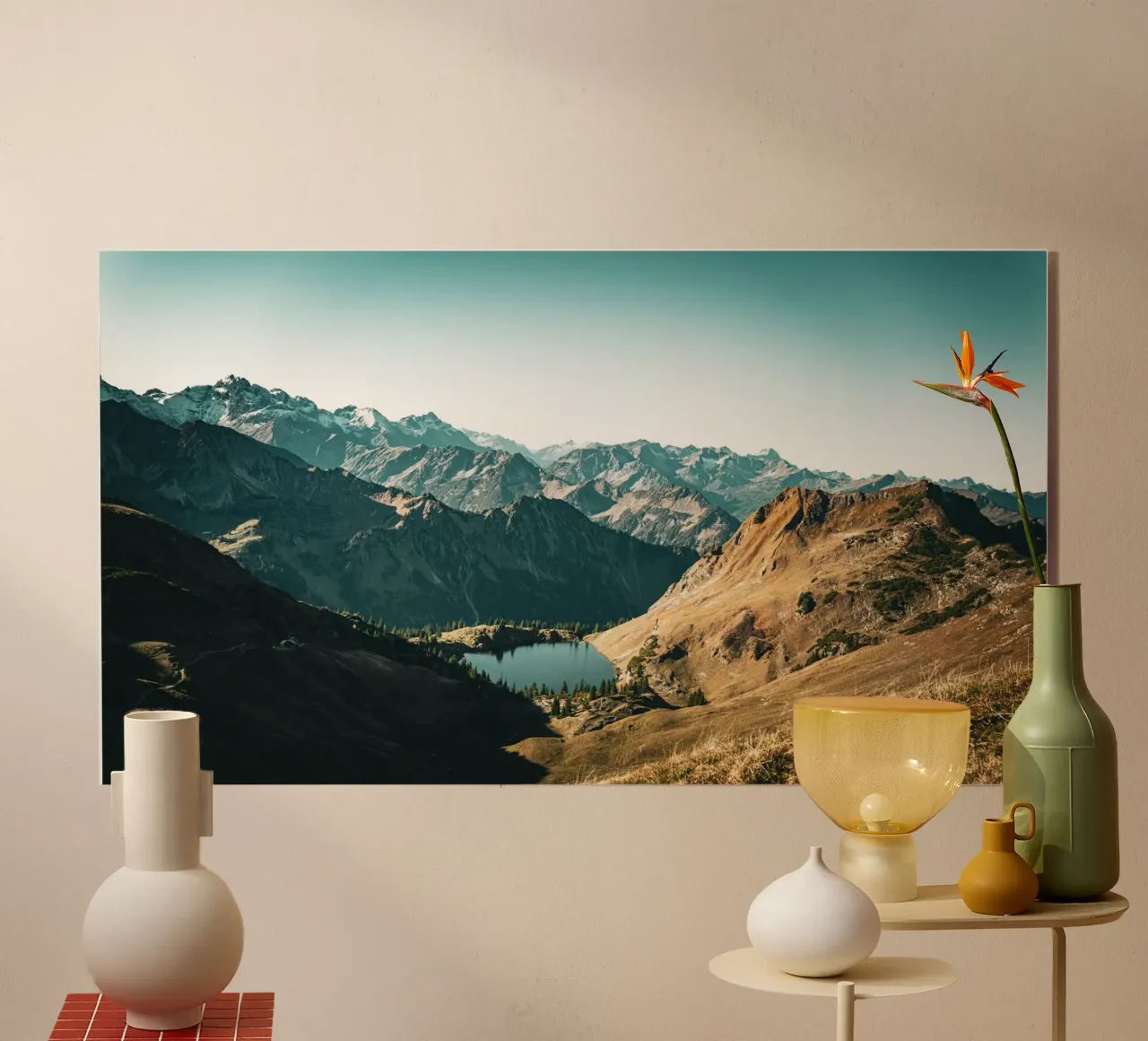 Bergsee acrylic glass by Flo Klein