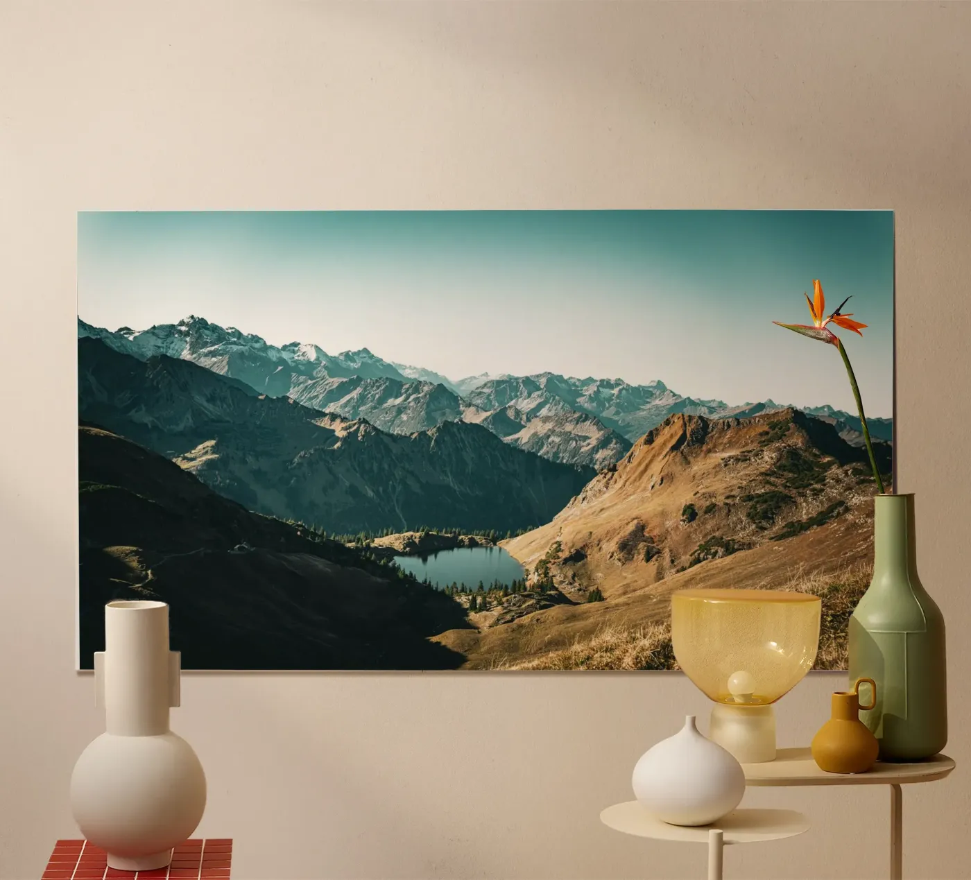 Bergsee poster by Flo Klein Gallery