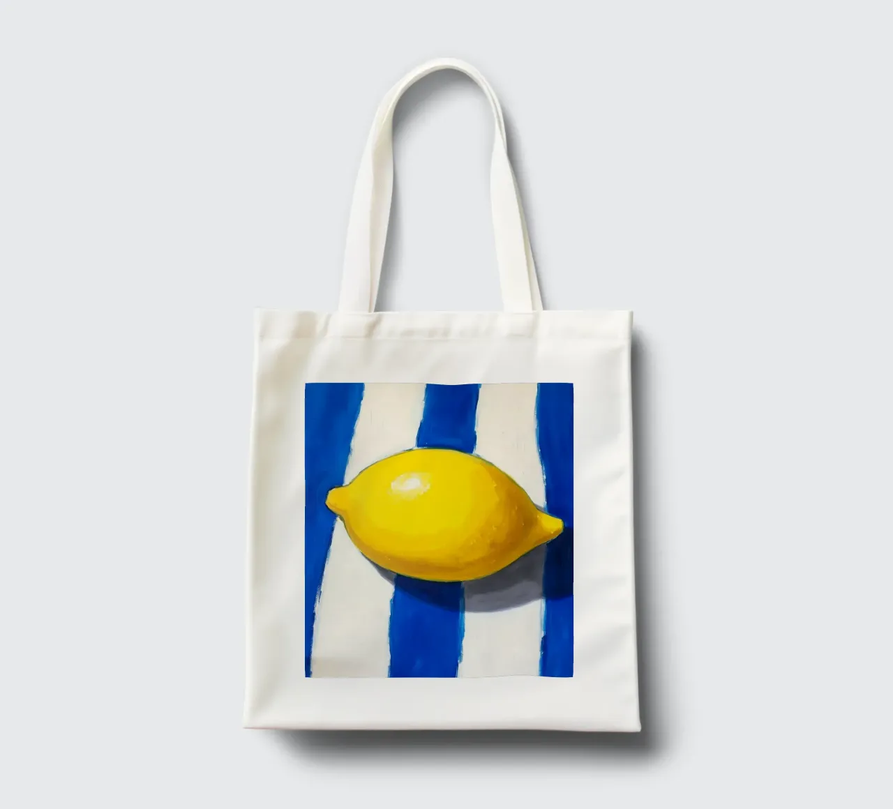 Lemon & Stripes borsa in juta da Indigo Rain