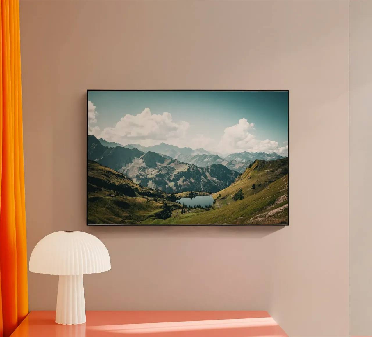 Bergsee Allgäu acrylic glass by Flo Klein