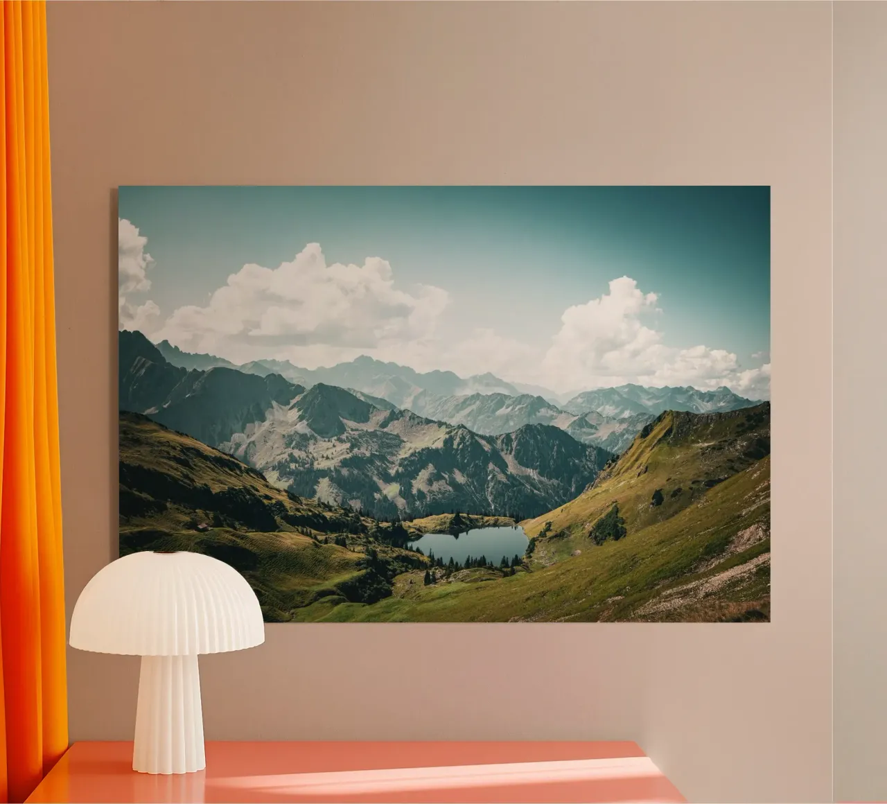 Bergsee Allgäu acrylic glass by Flo Klein